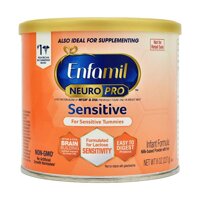 Sữa Enfamil Neuro Pro Sensitive của Mỹ cho trẻ từ 0 đến 12 tháng tiêu hóa kén, nôn chớ, dị ứng lactose hộp 227g