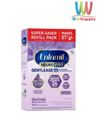 Sữa Enfamil Neuro Pro Gentlease tím 0 –12 tháng, hộp giấy 998g