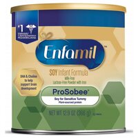 Sữa Enfamil Soy Infant Formula của Mỹ cho trẻ từ 0 đến 12 tháng dị ứng đạm sữa bò và bất dung nạp lactose hộp 366g