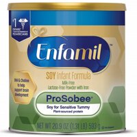 Sữa Enfamil Soy Infant Formula của Mỹ cho trẻ từ 0 đến 12 tháng dị ứng đạm sữa bò và bất dung nạp lactose hộp 593g