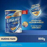 Sữa Ensure Gold 800g hương vani cung cấp dinh dưỡng đầy đủ và cân đối giúp tăng cường sức khỏe