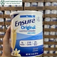 Sữa Ensure Mỹ Original Nutrition Powder 397g mẫu mới Vanilla date 2022