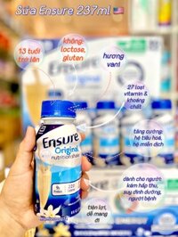 Sữa Ensure Nước 237ml - 30 chai/thùng 🇺🇸