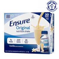 Sữa Ensure Nước Hương Vani – Ensure Original 237ml Thùng 30 Chai