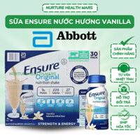 Sữa Ensure Nước Hương Vanilla Original Nutrition Shake Vanilla 237ml Nội Địa Mỹ - NutureHealthMars