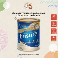 Sữa Ensure Úc Mẫu mới, Hương Vanilla, Hộp 850g