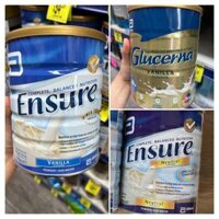 Sữa Ensure vị vanilla/ neutral/ chocolate úc 850g