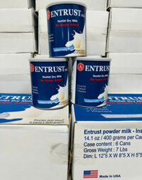 Sữa Entrust Mỹ hộp 400gr