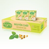 Sữa Fami nguyên chất ít đường 200ml/6L*6