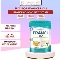 Sữa Franci Bio 1+ Hỗ Trợ Trẻ Phát Triển Não Bộ - Sữa Bột Cho Bé Giúp Tăng Sức Đề Kháng Lon 800g