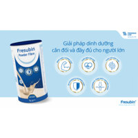 Sữa Fresubin Powder Fibre Vanilla hộp 500g, dinh dưỡng y học bổ sung cho người suy dinh dưỡng