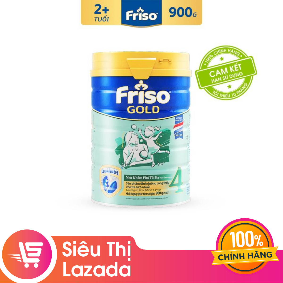 Sữa bột Friso Gold 4 - hộp 900g (dành cho trẻ từ 3 tuổi trở lên)