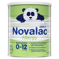 Sữa gạo cho bé dị ứng Novalac Allergy Infant Formula Low Lactose – Lon 800gam (Trẻ 0-12 tháng)
