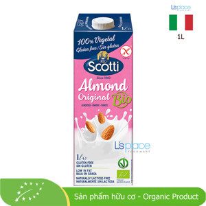 Sữa gạo hạnh nhân hữu cơ Riso Scotti 1L