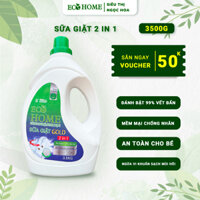 Sữa Giặt Gold 2 In1 Công Nghệ Sinh Học Ecohome 3,5kg Can Trắng Giúp Thơm Tho Sạch Khuẩn Ngừa Vi Khuẩn Bám Trên Quần Áo
