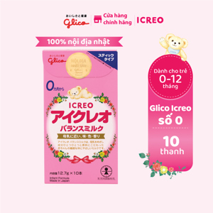 Sữa Glico Icreo số 0 - dạng thanh (dành cho trẻ từ 0-9 tháng tuổi)