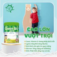 Sữa Green Bio phát triển chiều cao, trí tuệ cho trẻ từ 1-15 tuổi