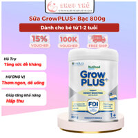 Sữa GrowPLUS+ Bạc Hỗ Trợ Tăng Sức Đề Kháng Cho Bé Lon 800g - Sữa Tăng Khả Năng Hấp Thu Cho Bé
