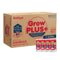 Sữa growplus đỏ ít đường 180ml Nutifood – Thùng