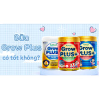Sữa Growplus Nuti Xanh-Đỏ-Vàng cho trẻ 0-2 tuổi (780g-900g-1,5kg)