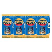 Sữa GrowPLUS+ Xanh 2+ 110ml (lốc 4 hộp)