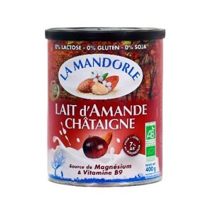 Sữa hạnh nhân hạt dẻ hữu cơ 400g - La mandorle