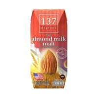 Sữa Hạnh Nhân Lúa Mạch Không Đường, Real Almond Milk with Malt, No Cane Sugar Added (180ml) - 137 DEGREES