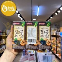 Sữa Hạnh nhân Óc chó Đậu đen HQ – hộp 190ml – Thùng 24 hộp