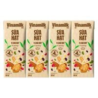Sữa hạt 9 loại hạt Vinamilk ít dường 180ml (lốc 4 hộp)