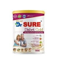 Sữa Hạt Dành Cho Người Tiểu Đường Dr Sure Diabet Gold Tân Việt Pháp (H/800gr)