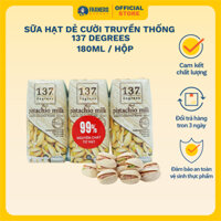 Sữa hạt dẻ cười truyền thống 137 Degrees (180ML x 3 Hộp) - I0011307