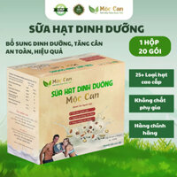Sữa hạt dinh dưỡng Mộc Can, Sữa hạt tăng cân cho người gầy, Bột ngũ cốc tăng cân, hộp 20 gói