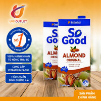 Sữa hạt hạnh nhân ít đường SO GOOD 1L
