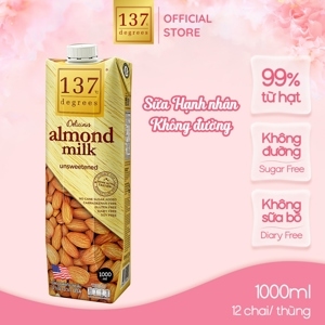 Sữa hạt hạnh nhân không đường 137 Degrees 1L