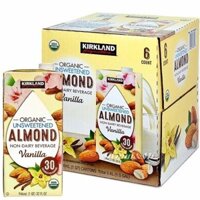 Sữa Hạt Hạnh Nhân Kirkland Signature Original Unsweetened, Không Đường, Hương Vani, Thùng x 6 Hộp x 946ml