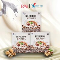 Sữa Hạt Mắc Ca Hạnh Nhân Óc Chó Hàn Quốc Kang's food Thùng 16 Hộp 190ml