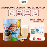 Sữa Hạt Miwako Vị Gạo Hộp 700g Malaysia Không Chứa Đậu Nành, Dinh Dưỡng Hữu Cơ Cho Trẻ Từ 1 Tuôi & Người Lớn Date 2025