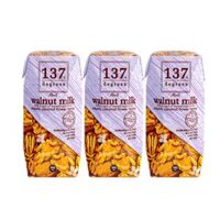 Sữa hạt Óc chó Nguyên Chất 137 DEGREES 180ml lốc 3