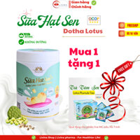 Sữa Hạt Sen Dotha Lotus (Hộp 500g) Mua 1 sữa tặng 1 trà - Dinh dưỡng mỗi ngày cho giấc ngủ ngon