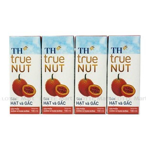 Sữa hạt và gấc TH True Nut lốc 4 x 180ml