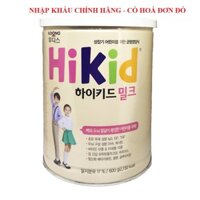 Sữa Hikid Vani 600g nhập khẩu Hàn Quốc (có hóa đơn nhập) date 2021