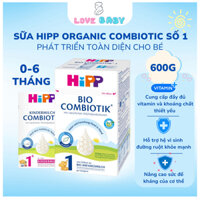 Sữa HiPP Organic Combiotic Số 1 Cho Trẻ Từ 0-6 Tháng Tuổi 600g LOVEBABY - SP000552