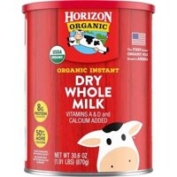 Sữa Horizon Organic Dry Whole Milk nguyên kem dạng bột 870g
