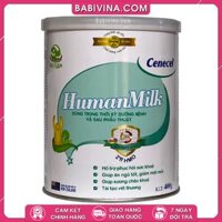 Sữa Human Milk Cenecel 900g | Dành Cho Người Bệnh Trước Và Sau Phẫu Thuật | Giúp Tăng Cường Sức Khỏe Trước Và Sau Trị Xạ | Mua Hàng Chính Hãng Giá Rẻ Nhất Tại Babivina