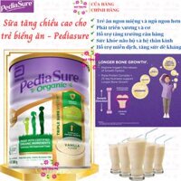 Sữa hữu cơ cho trẻ biếng ăn từ 1-10 tuổi Úc Pediasure Organic Vanilla giúp phát triển cân đối chiều cao, cân nặng, trí não - QuaTangMe Extaste - Organic - 1 lon