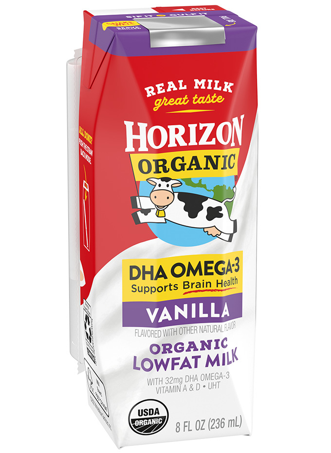 Sữa hữu cơ Horizon Organic DHA OMEGA-3 hương Vani hộp 236ml
