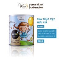 Sữa Hữu Cơ Miwako Hộp 700g Vị Gạo Nhập Khẩu Malaysia, Sữa Hạt Cho Bé Táo Bón, Biếng Ăn, Dị Ứng Đạm Bò - miwaofficial