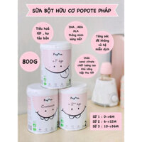 Sữa hữu cơ Popote bebe 800gr đủ số 1,2,3 nội địa Pháp