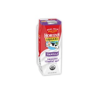 Sữa hữu cơ tách béo Horizon Organic vị vani hộp 236ml
