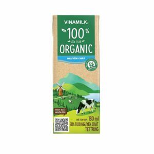 Sữa hữu cơ Vinamilk 100% Organic nguyên chất hộp 1 lít
